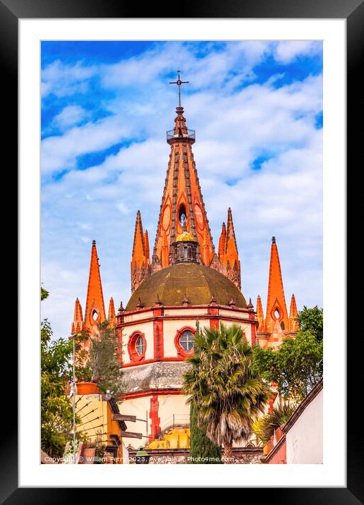 Archangel Church San Miguel de Allende Mexico Framed Mounted Print by William Perry