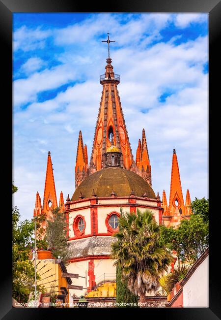 Archangel Church San Miguel de Allende Mexico Framed Print by William Perry