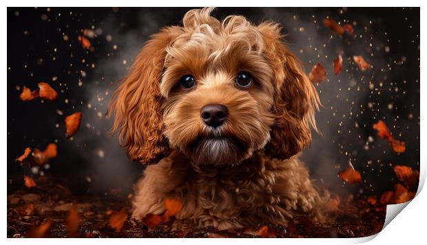 Cavapoo Print by K9 Art