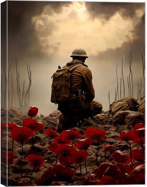 Lest We Forget Canvas Print by Steve Smith