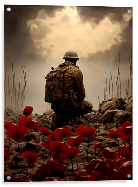 Lest We Forget Acrylic by Steve Smith