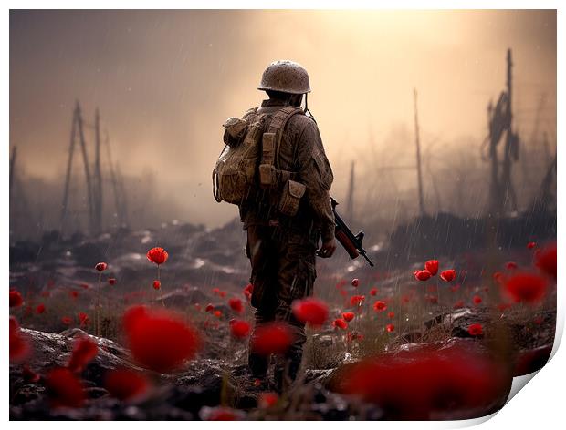Lest We Forget Print by Steve Smith
