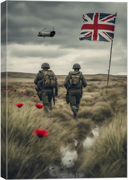 Falklands heroes Canvas Print by J Biggadike