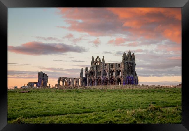 Whitby Abbey Framed Print by Apollo Aerial Photography