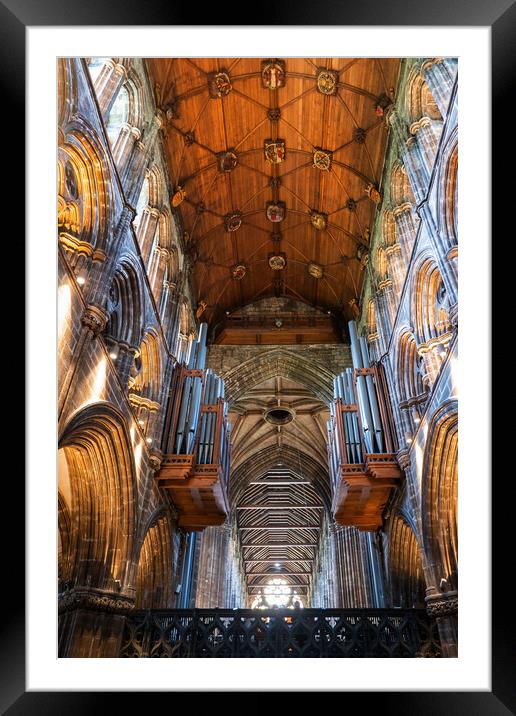 The Glasgow Cathedral Interior In Scotland Framed Mounted Print by Artur Bogacki