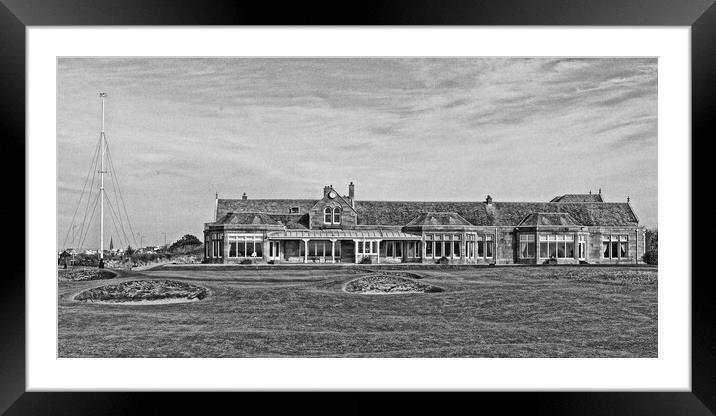 Royal Troon Golf Club clubhouse Framed Mounted Print by Allan Durward Photography