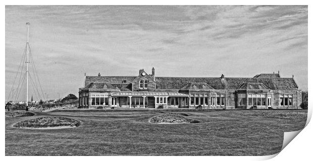 Royal Troon Golf Club clubhouse Print by Allan Durward Photography