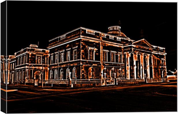 Ayr County Buildings (abstract) Canvas Print by Allan Durward Photography