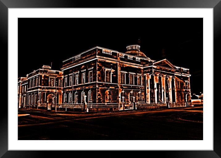 Ayr County Buildings (abstract) Framed Mounted Print by Allan Durward Photography