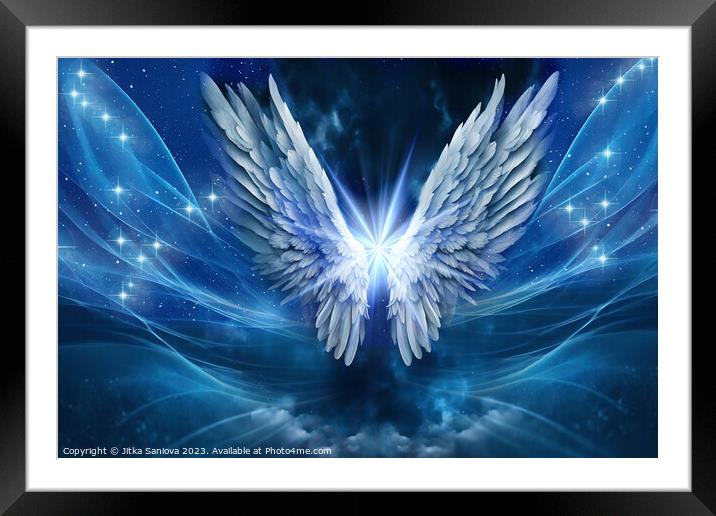 Angel wings Framed Mounted Print by Jitka Saniova