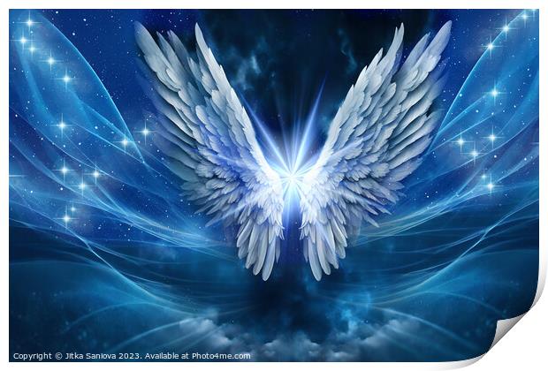 Angel wings Print by Jitka Saniova