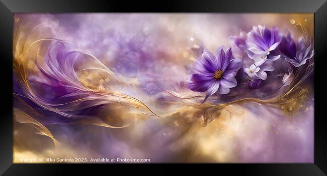 Flowery dream  Framed Print by Jitka Saniova