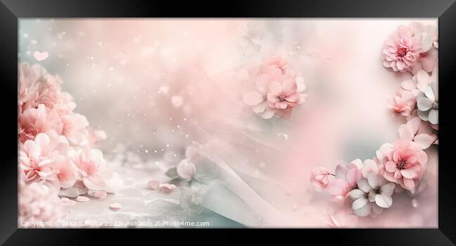 Romantic floral dream  Framed Print by Jitka Saniova