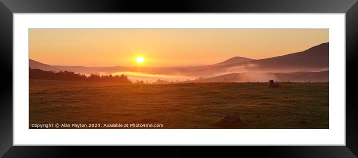Sunrise near Little Mell Fell Framed Mounted Print by Alan Payton