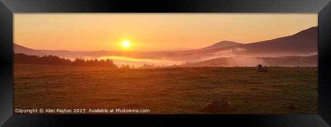 Sunrise near Little Mell Fell Framed Print by Alan Payton