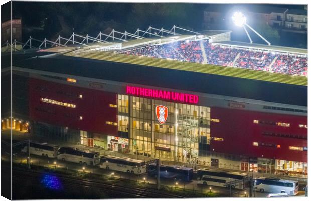 Rotherham United FC Canvas Print by Apollo Aerial Photography