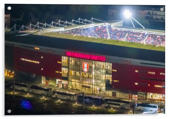 Rotherham United FC Acrylic by Apollo Aerial Photography