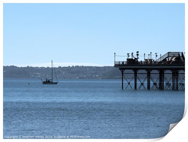 End of the Pier Print by Stephen Hamer