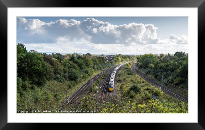 Linslade Tunnel Pendolino Framed Mounted Print by Rob Hawkins