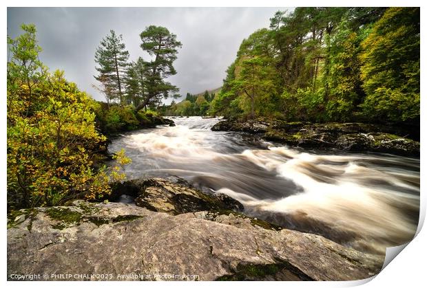 Falls of Dochart 949 Print by PHILIP CHALK