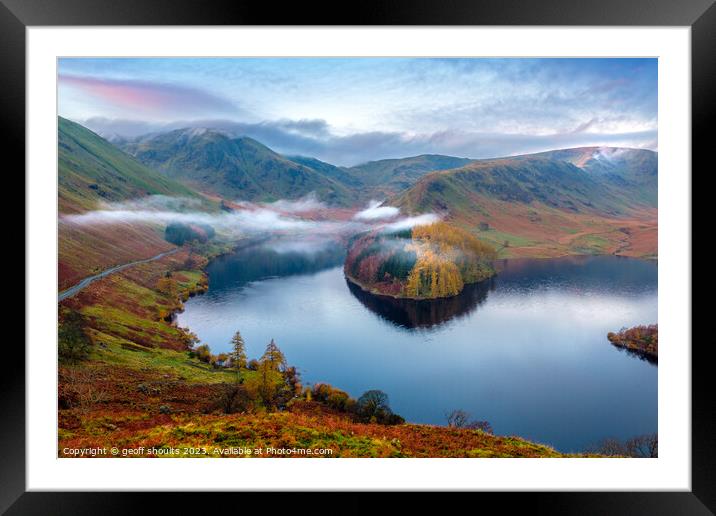 Haweswater in the Lake DIstrict Framed Mounted Print by geoff shoults