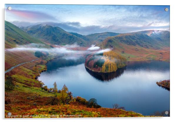 Haweswater in the Lake DIstrict Acrylic by geoff shoults