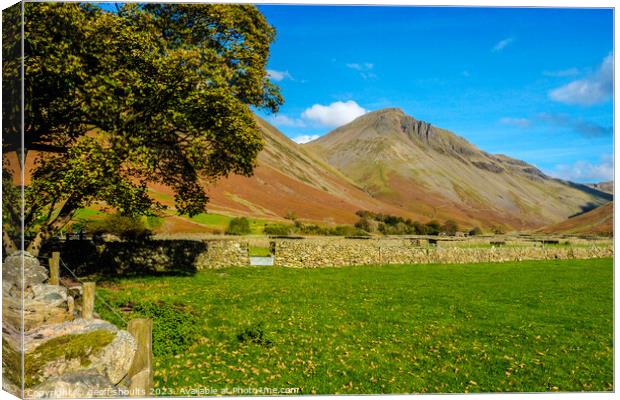 Great Gable from Wasdale Canvas Print by geoff shoults