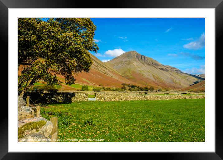 Great Gable from Wasdale Framed Mounted Print by geoff shoults