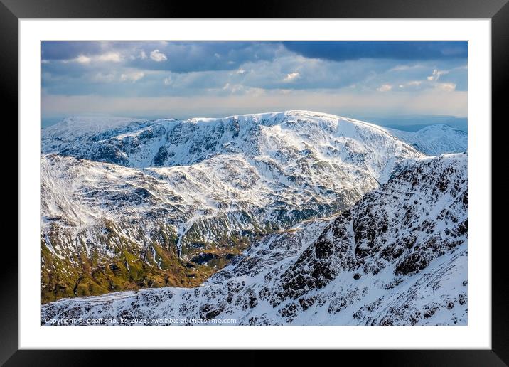 Fairfield in the Lake District Framed Mounted Print by geoff shoults