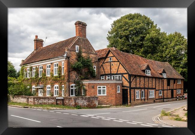 Old houses in Old Amersham, Buckinghamshire, England, UK Framed Print by Kevin Hellon