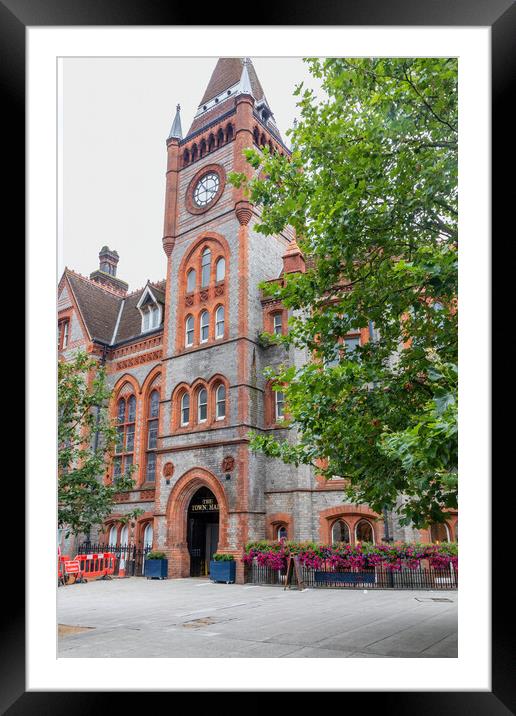 Reading Town Hall Framed Mounted Print by Kevin Hellon