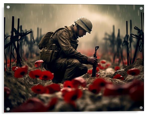 Lest We Forget Acrylic by Steve Smith