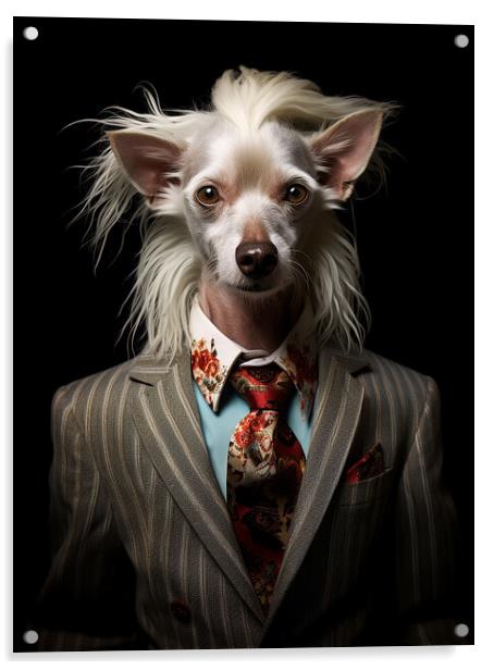 Chinese Crested Acrylic by K9 Art
