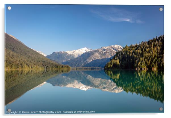 Cheakamus Lake Mirror Acrylic by Pierre Leclerc Photography