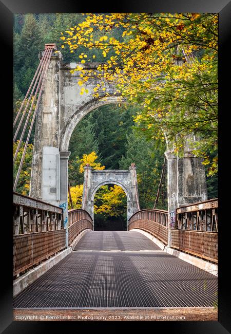 Fall Colors At Alexandra Bridge Framed Print by Pierre Leclerc Photography