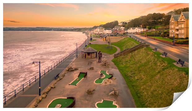 Filey Seafront Yorkshire Coast Print by Tim Hill