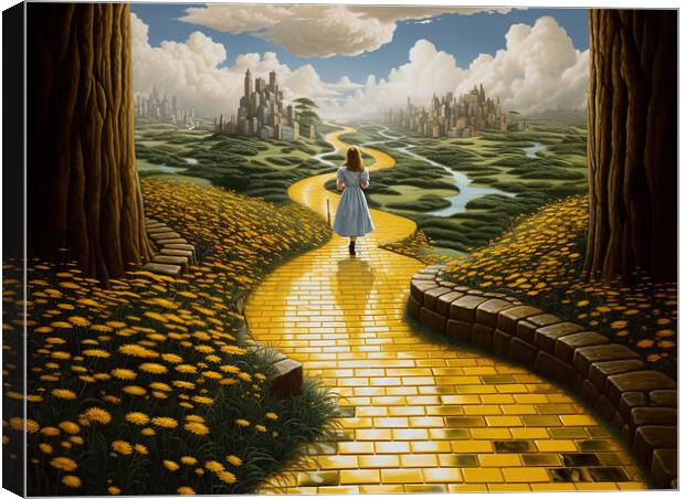Follow The Yellow Brick Road Canvas Print by Steve Smith
