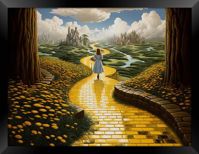 Follow The Yellow Brick Road Framed Print by Steve Smith