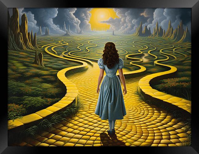 Follow The Yellow Brick Road Framed Print by Steve Smith