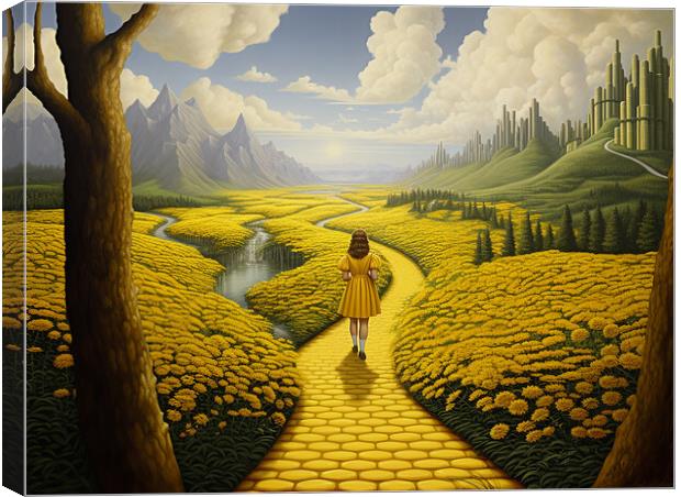Follow The Yellow Brick Road Canvas Print by Steve Smith