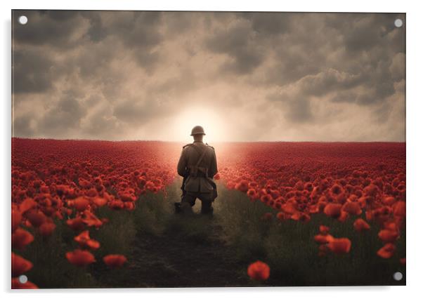 We Will Remember Them Acrylic by Picture Wizard