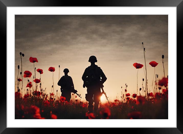 We Will Remember Them Framed Mounted Print by Picture Wizard