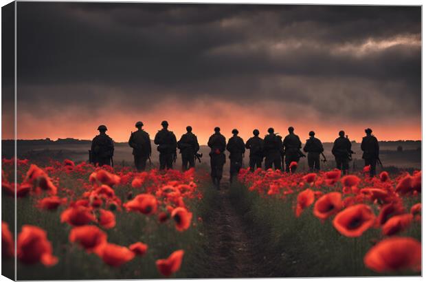 We Will Remember Them Canvas Print by Picture Wizard