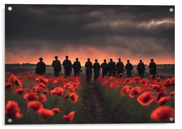 We Will Remember Them Acrylic by Picture Wizard