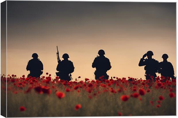 We Will Remember Them Canvas Print by Picture Wizard