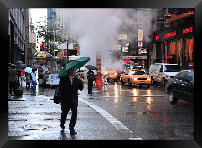 Manhattan rain Framed Print by david harding