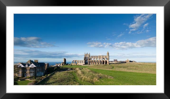 Whitby Abbey Framed Mounted Print by Apollo Aerial Photography