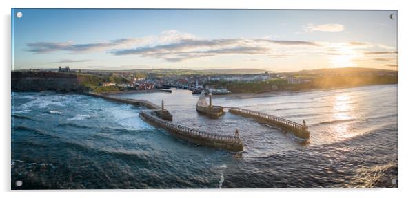Whitby Harbour View Acrylic by Apollo Aerial Photography