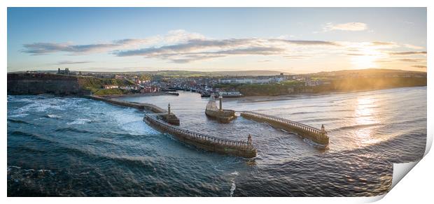 Whitby Harbour View Print by Apollo Aerial Photography