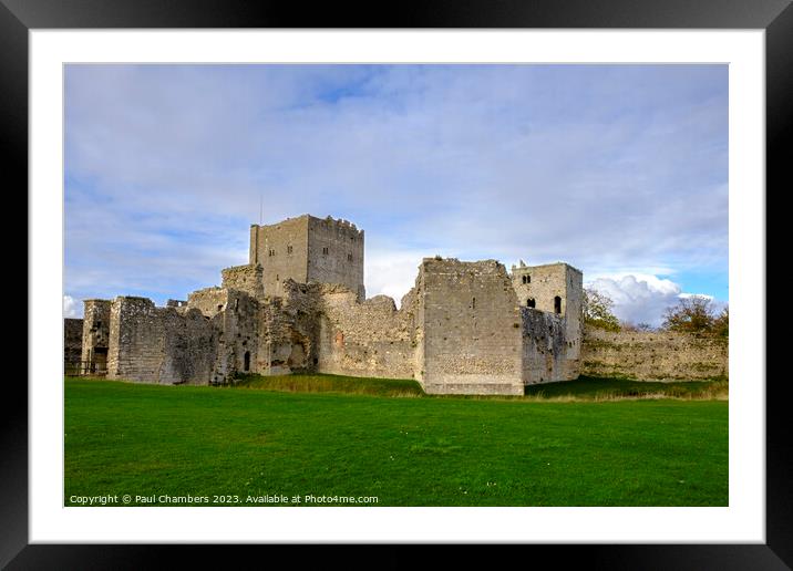 Portchetsr Castle Framed Mounted Print by Paul Chambers